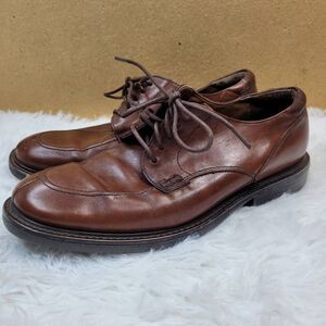FLORSHEIM Comfortech Cognac Brown Leather Oxford Shoes Size 9M